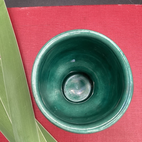 Vtg Tiki Farm Ku Mask Drum Statue Farm Diablo Munk Green Shot Glass - Picture 6 of 9